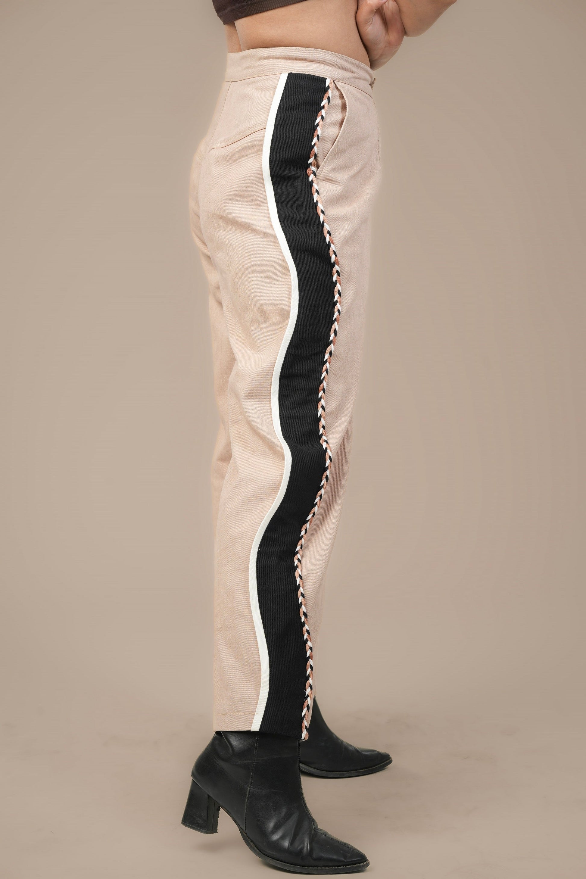 BEIGE BOUND CORD SET Label By Mohita