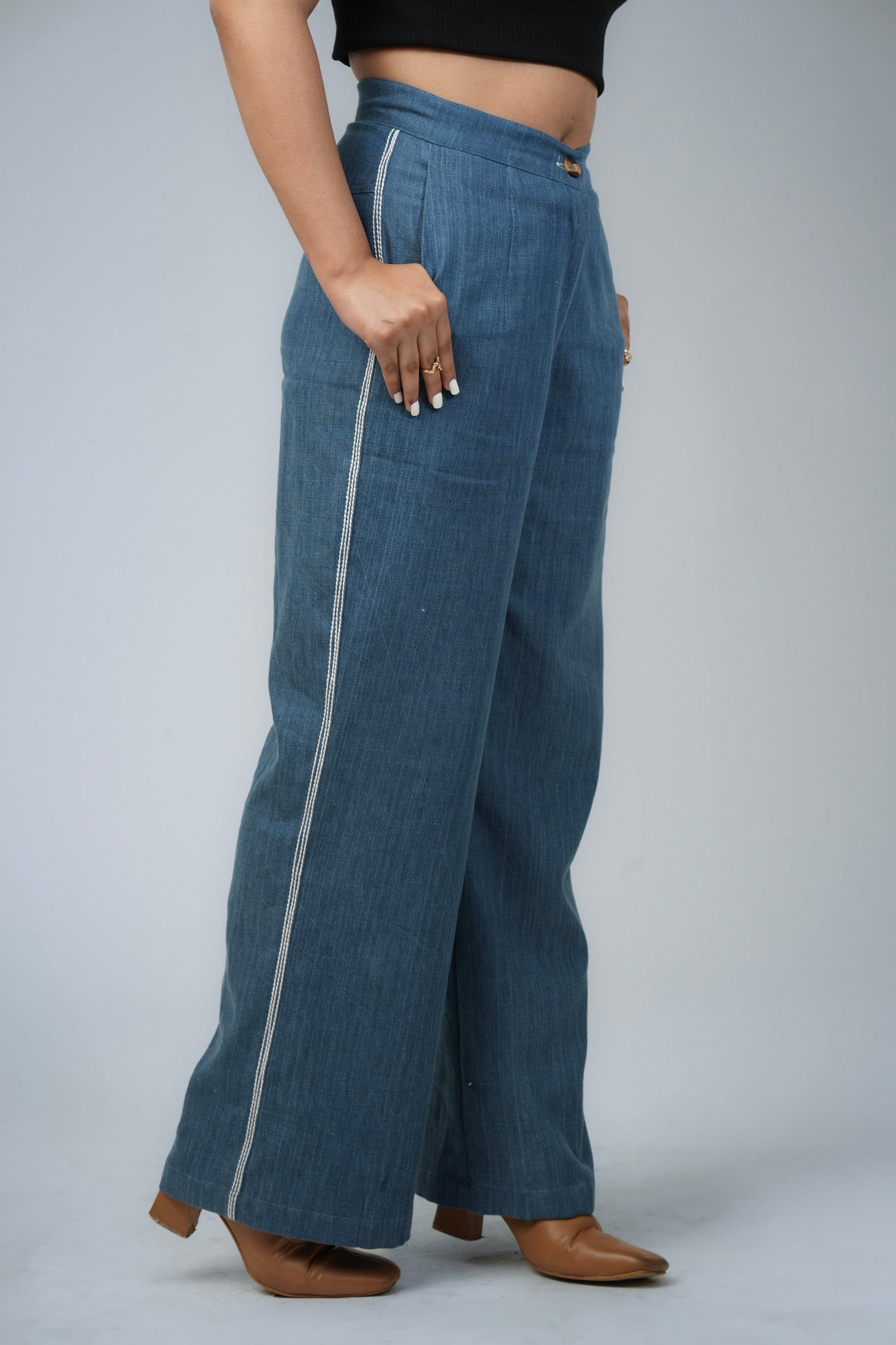 INDIGO STICH CORD SET Label By Mohita