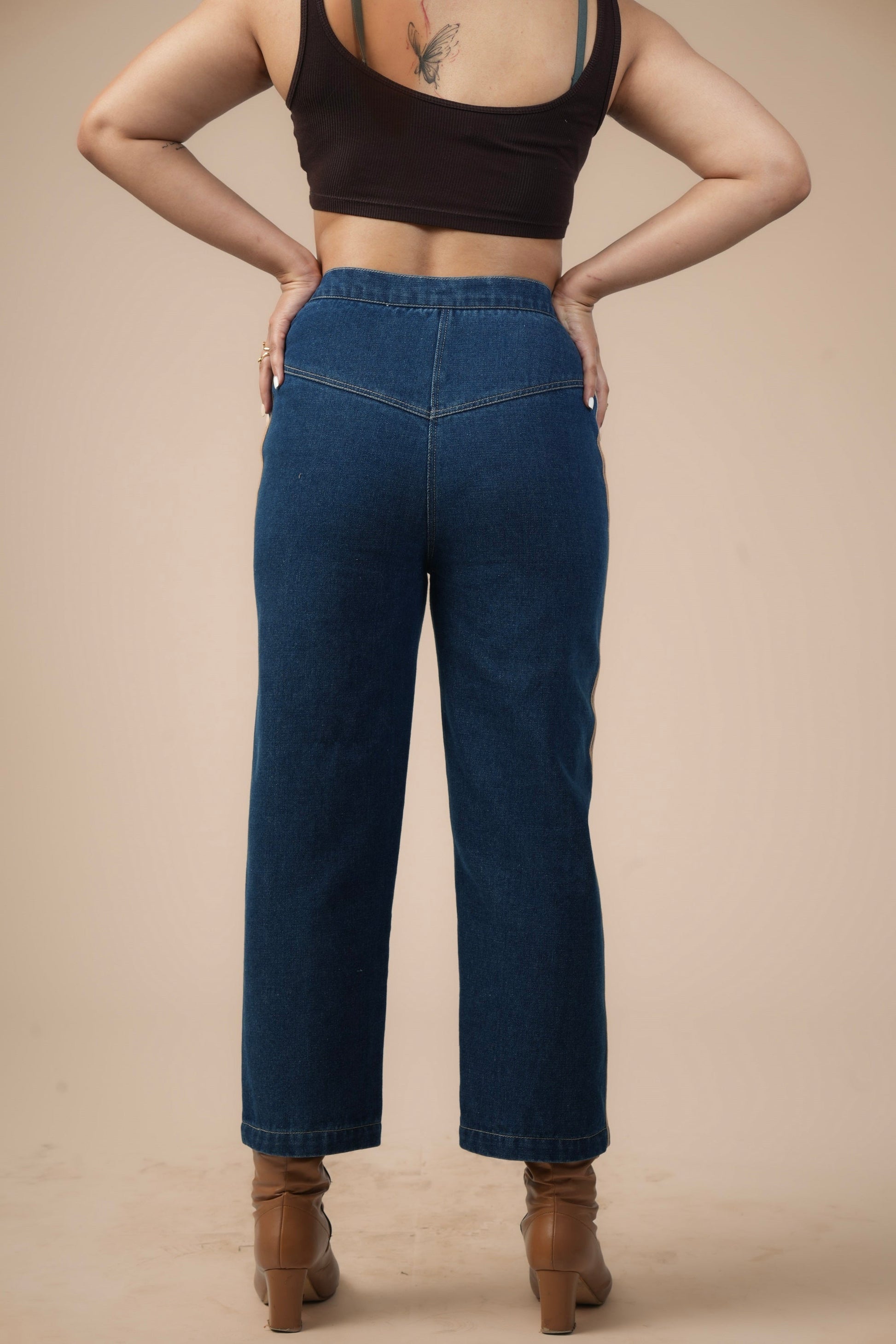 BLAZER BLOOM DENIM CORD SET Label By Mohita