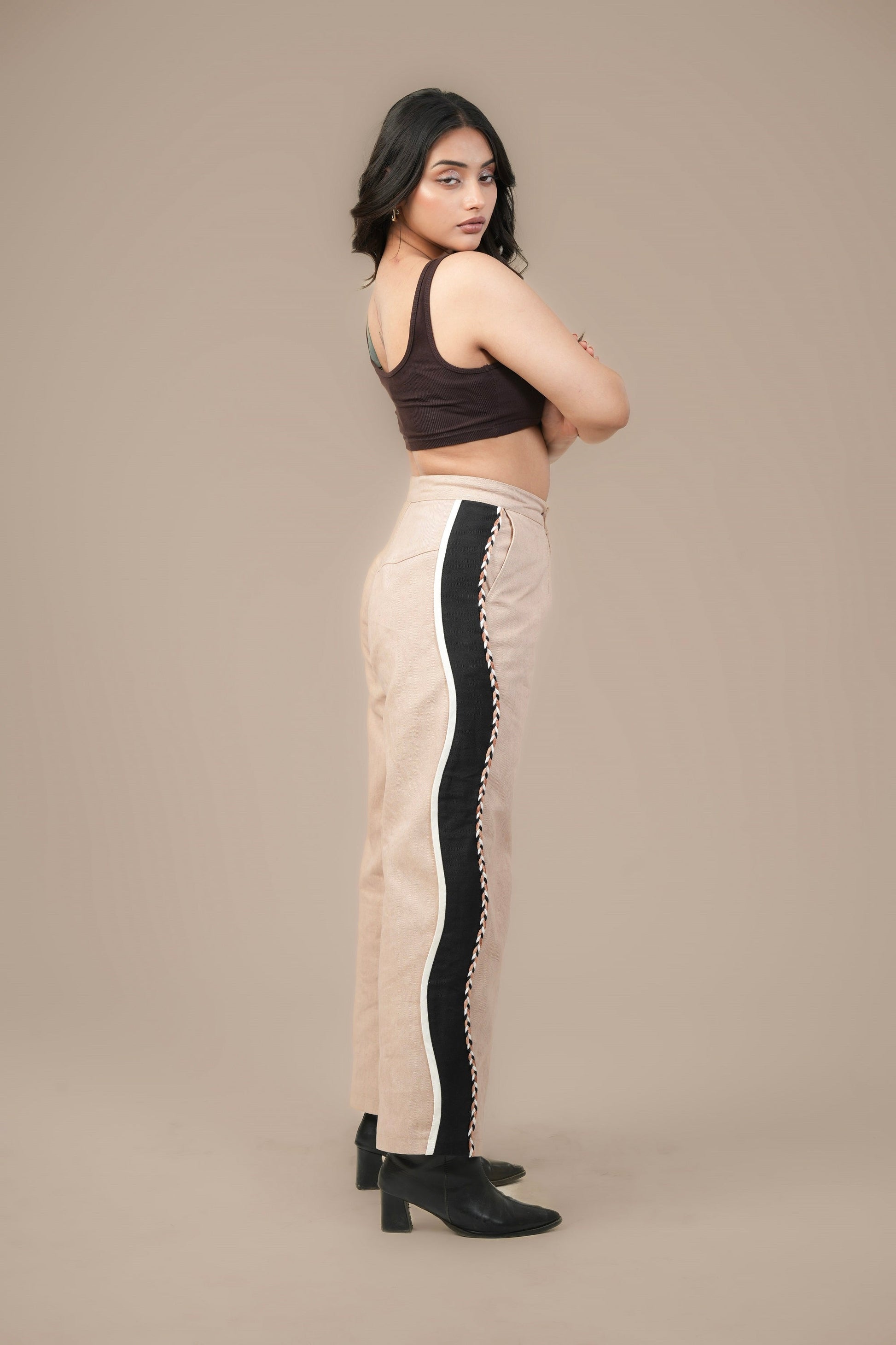 BEIGE BOUND CORD SET Label By Mohita