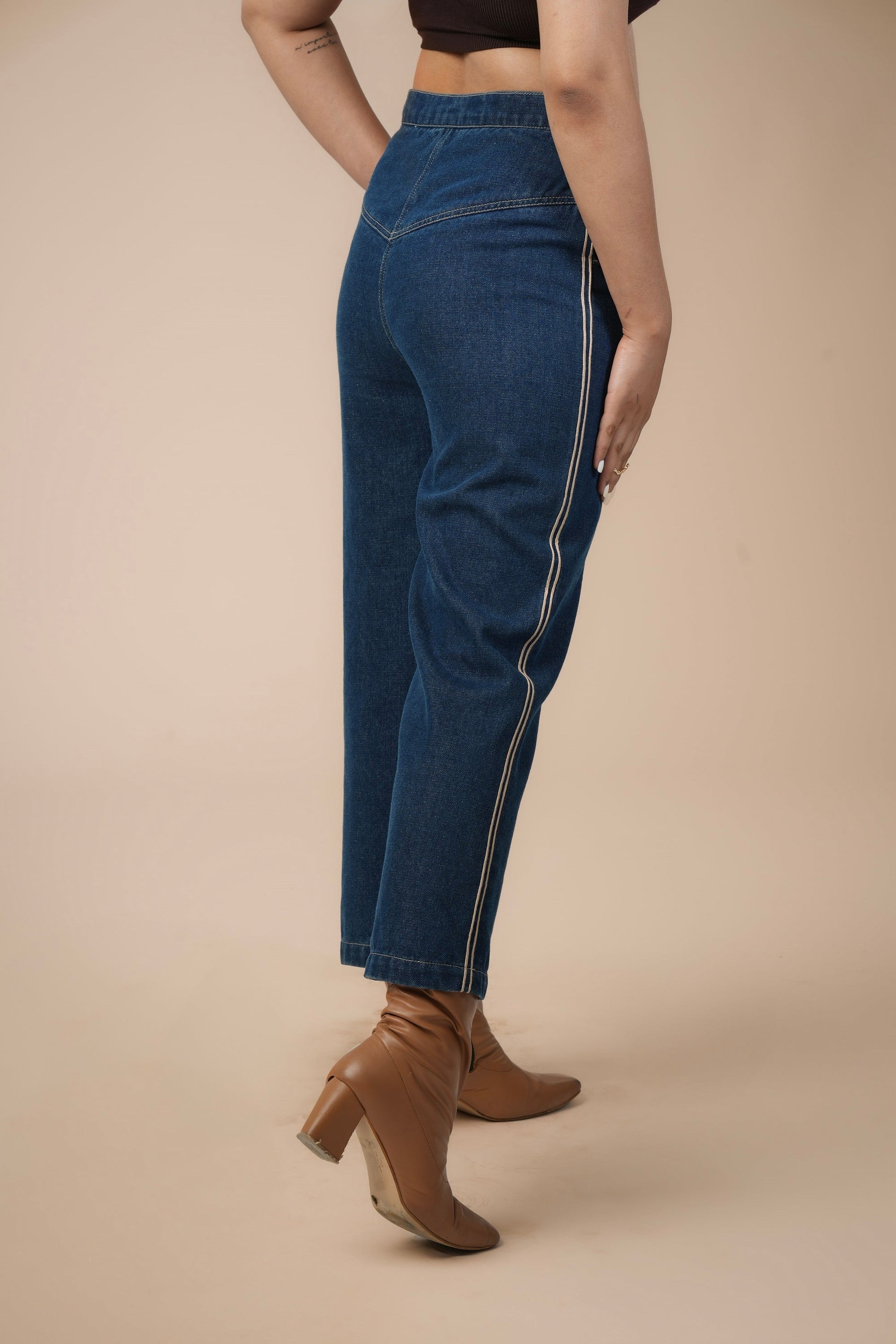 BLAZER BLOOM DENIM CORD SET Label By Mohita