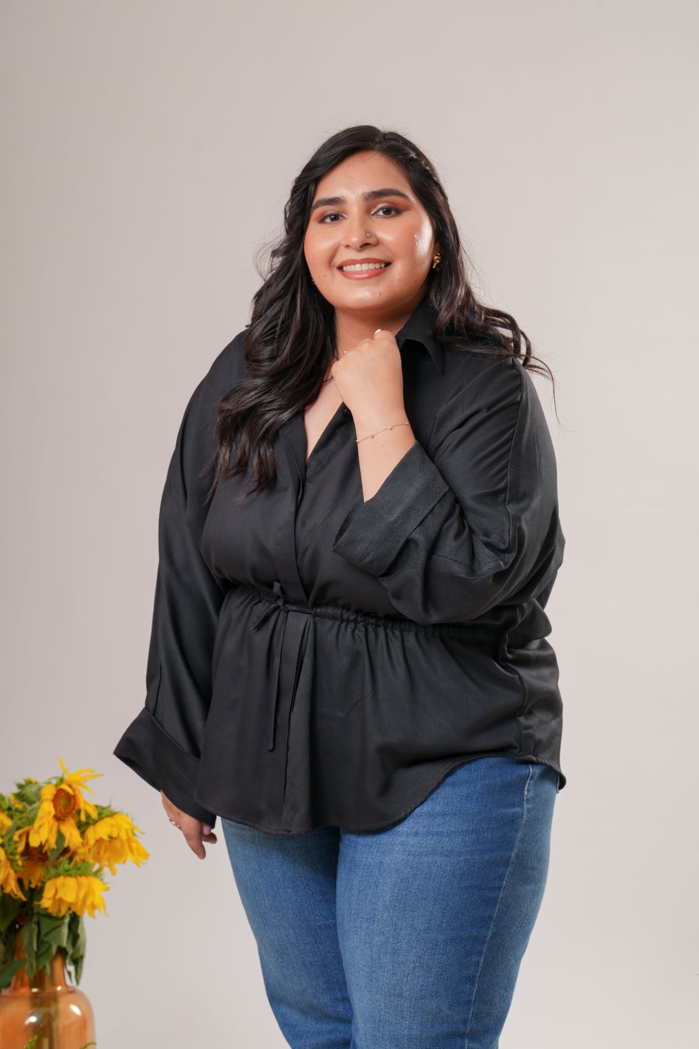 Drawstring Relaxed Shirt Label By Mohita