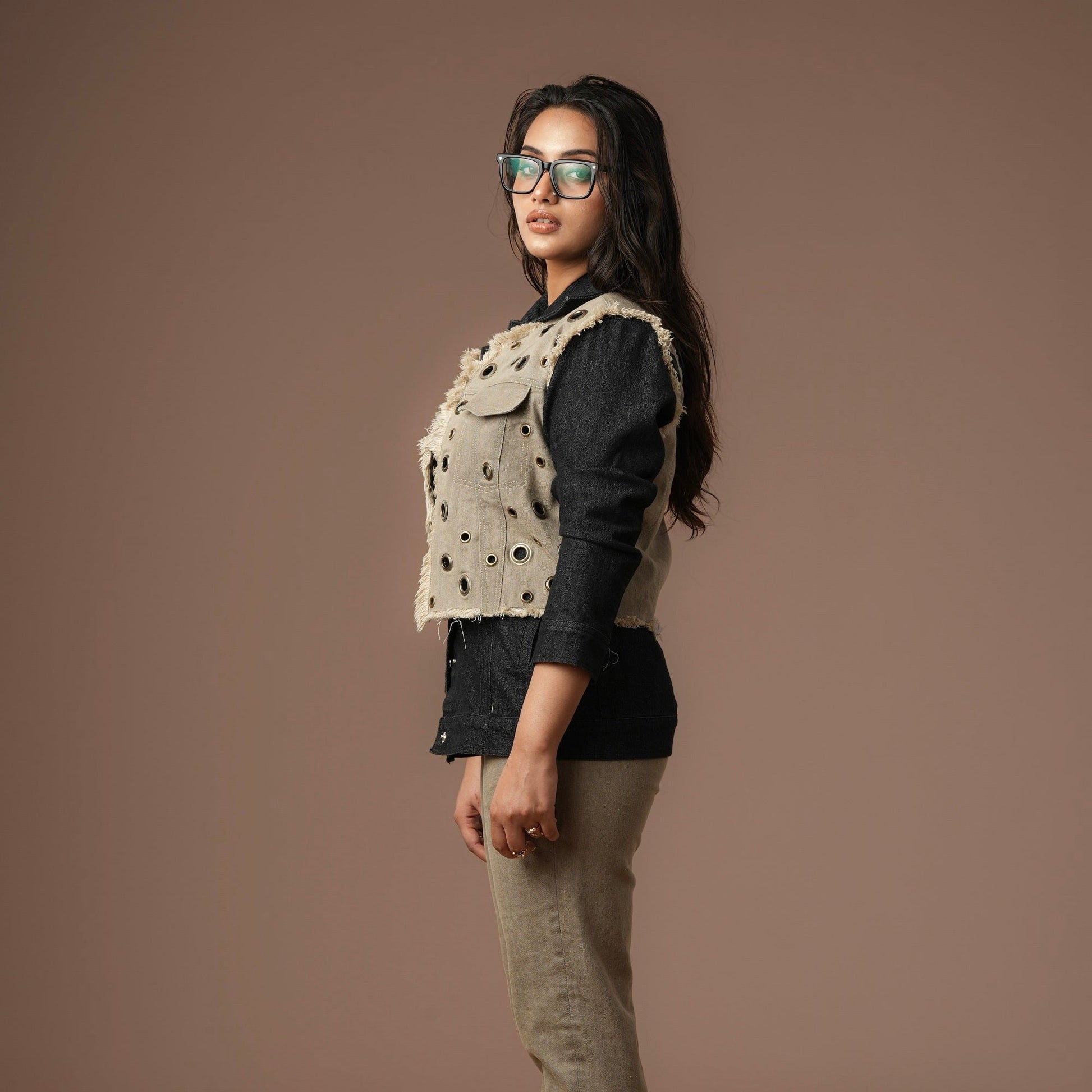 EYELET DUAL BLAZER Label By Mohita