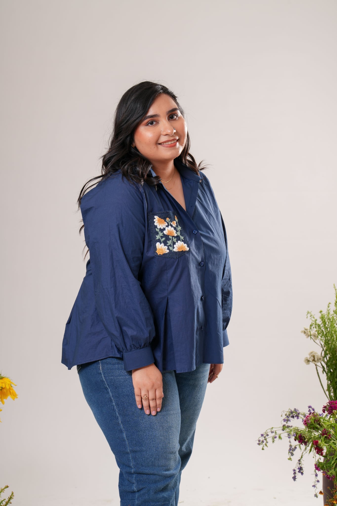 Playful Embroidered shirt Label By Mohita