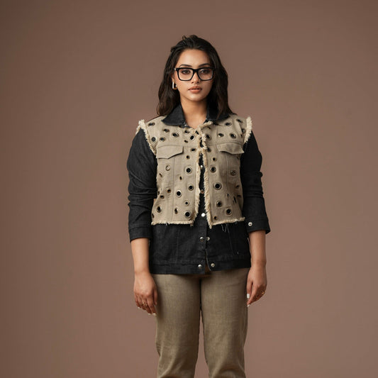 EYELET DUAL BLAZER Label By Mohita