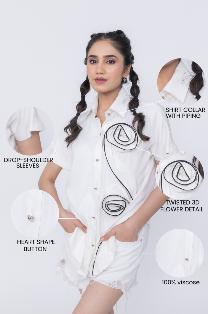 TWIST & BLOSSOM SHIRT Label By Mohita