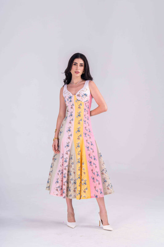 SUNLIT PANEL DRESS Label By Mohita