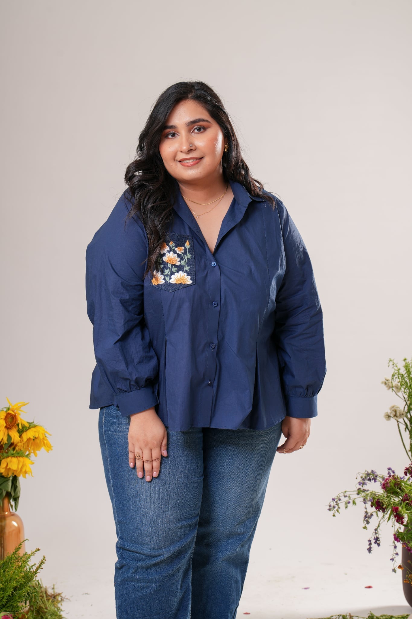 Playful Embroidered shirt Label By Mohita