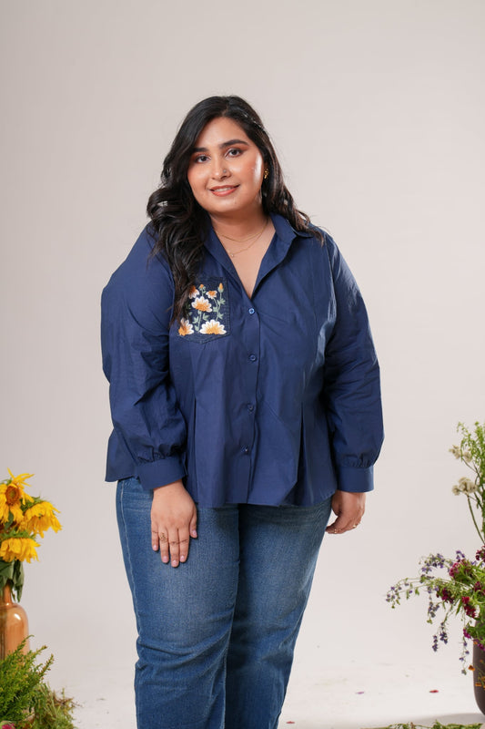 Playful Embroidered shirt Label By Mohita