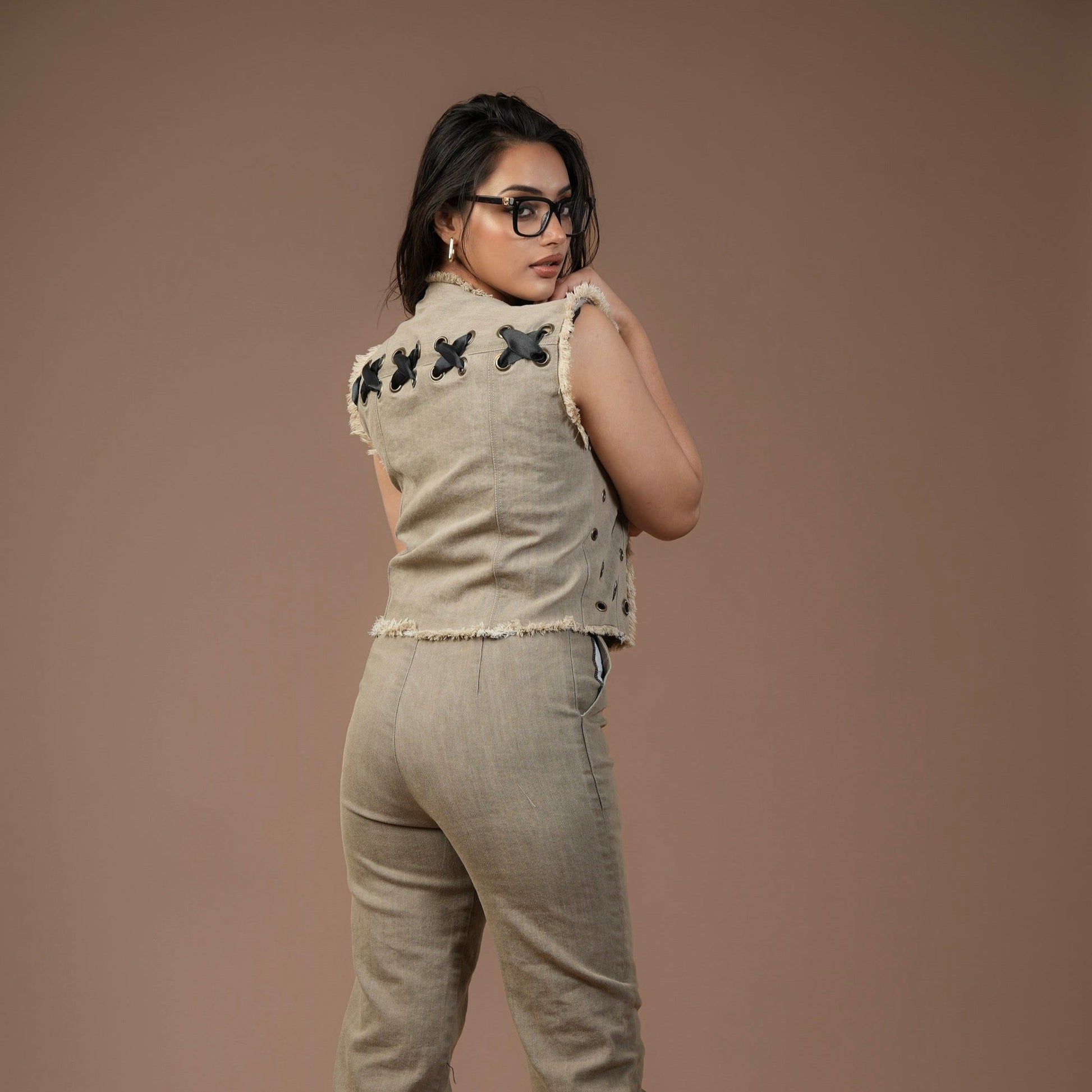 EYELET DUAL BLAZER Label By Mohita