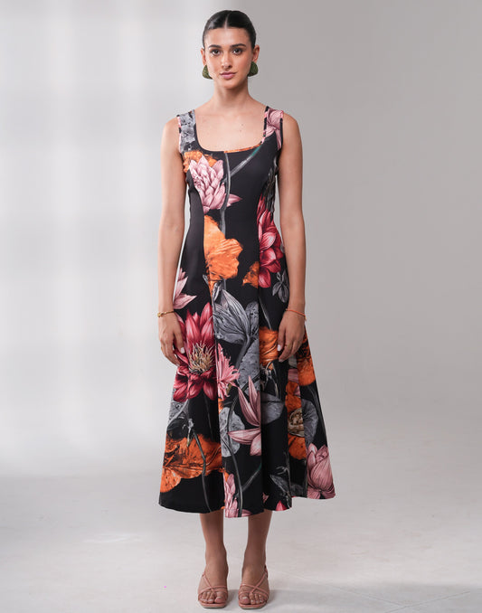 BLACK AZURE BOTANICA DRESS Label By Mohita
