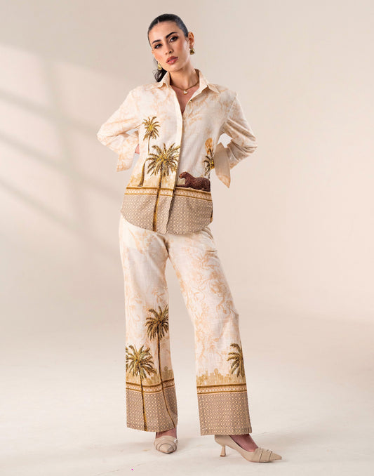 CHEETAH RESORT CORDSET Label By Mohita