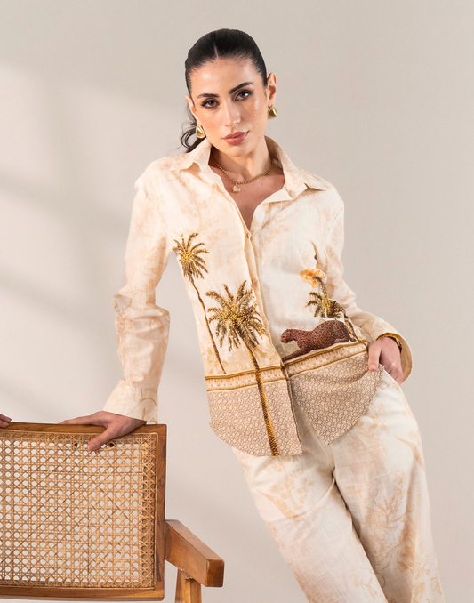 CHEETAH RESORT CORDSET Label By Mohita