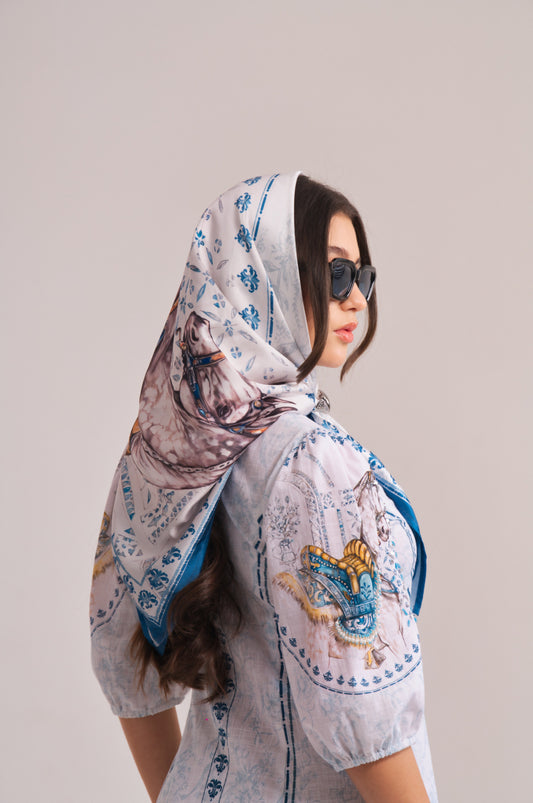 HERITAGE HORSE SCARF Label By Mohita