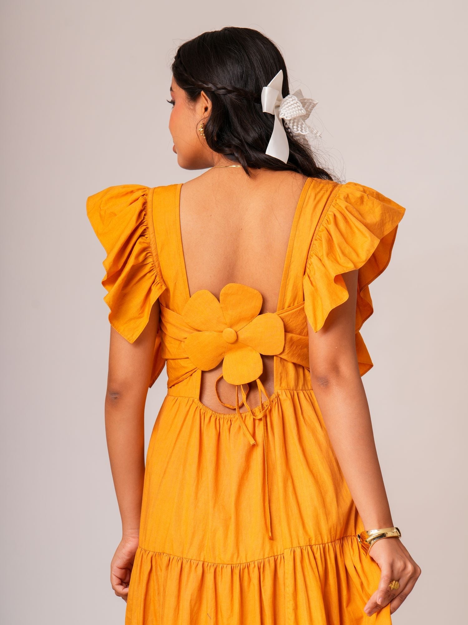 Ruffle Maxi Dress Label By Mohita
