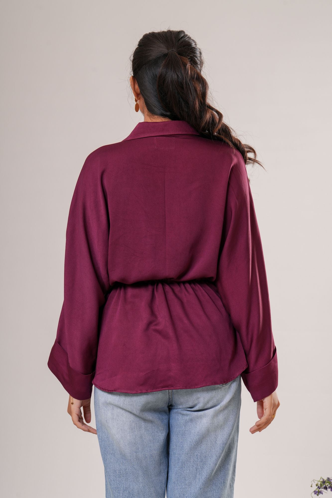 Drawstring Relaxed Shirt Label By Mohita