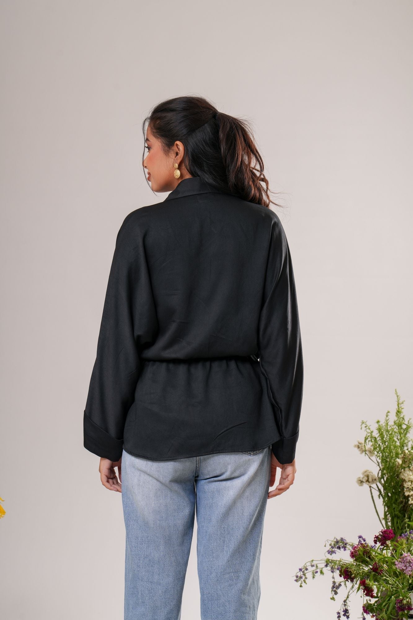 Drawstring Relaxed Shirt Label By Mohita