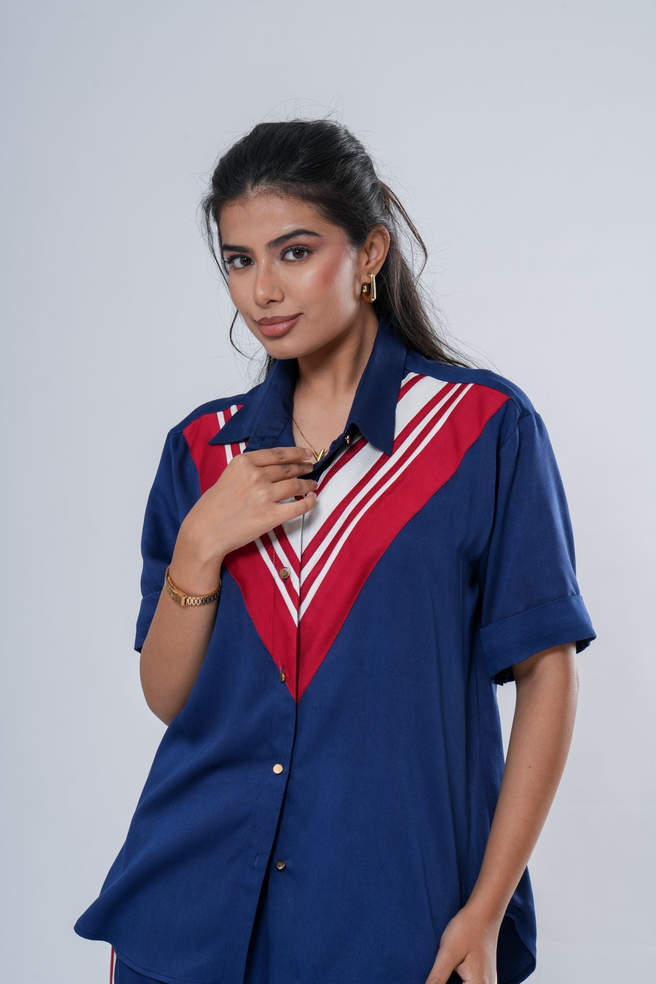 Stripe Detail Co-ord Set Label By Mohita