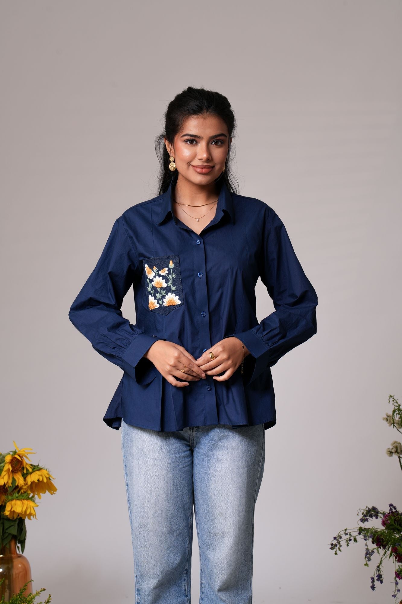 Playful Embroidered shirt Label By Mohita