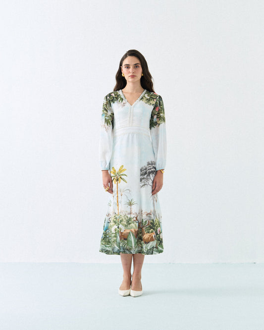 Safari deer lace maxi dress Label By Mohita