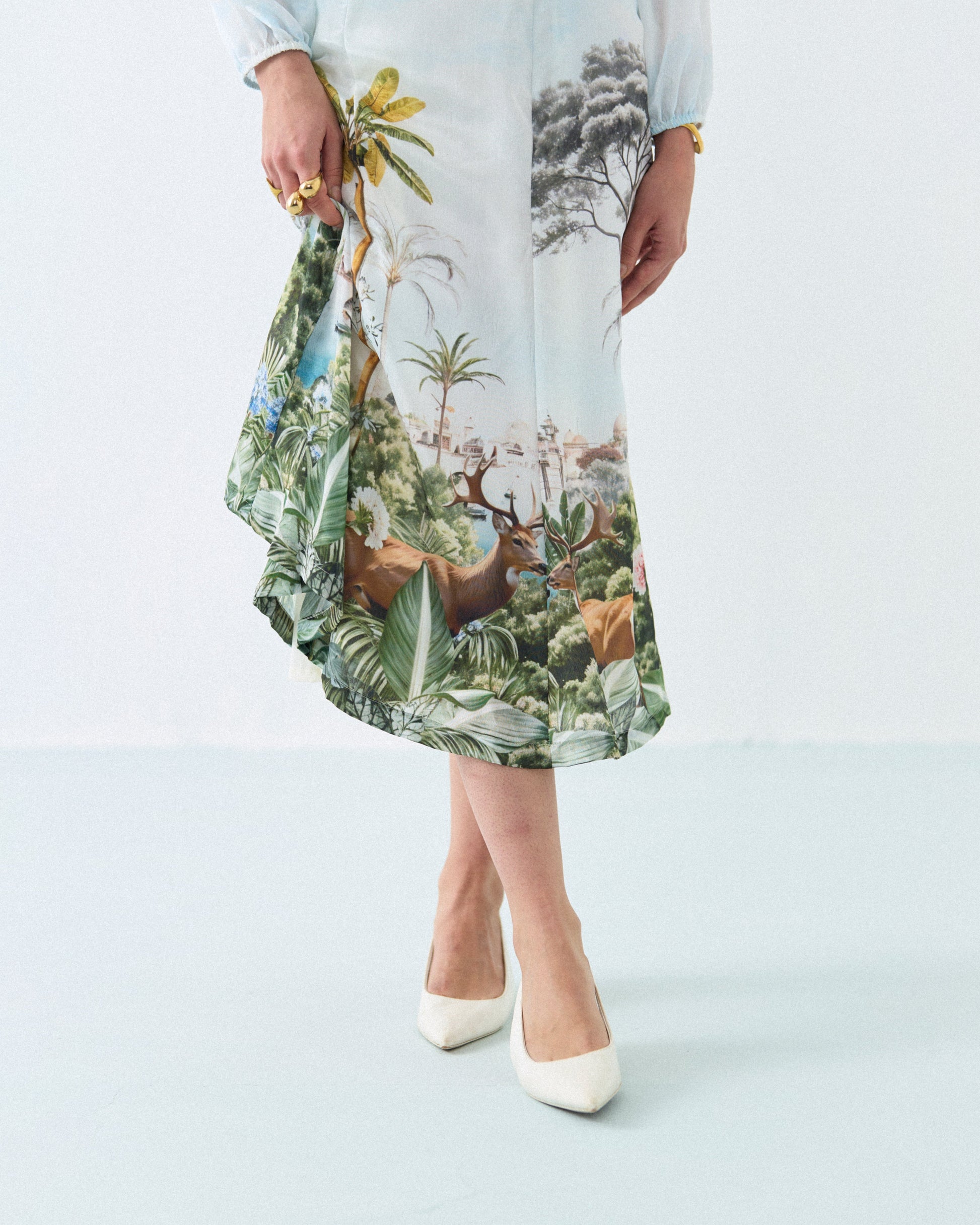 Safari deer lace maxi dress Label By Mohita