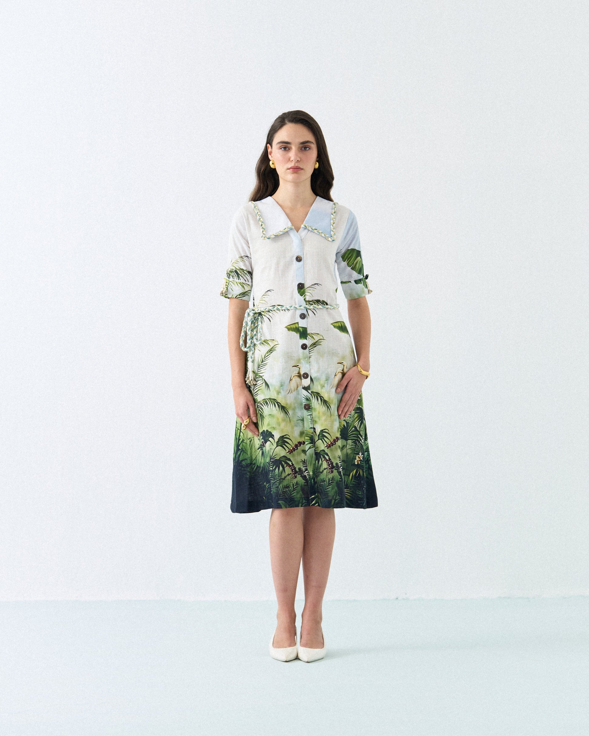 GREEN SAFARI DRESS Label By Mohita