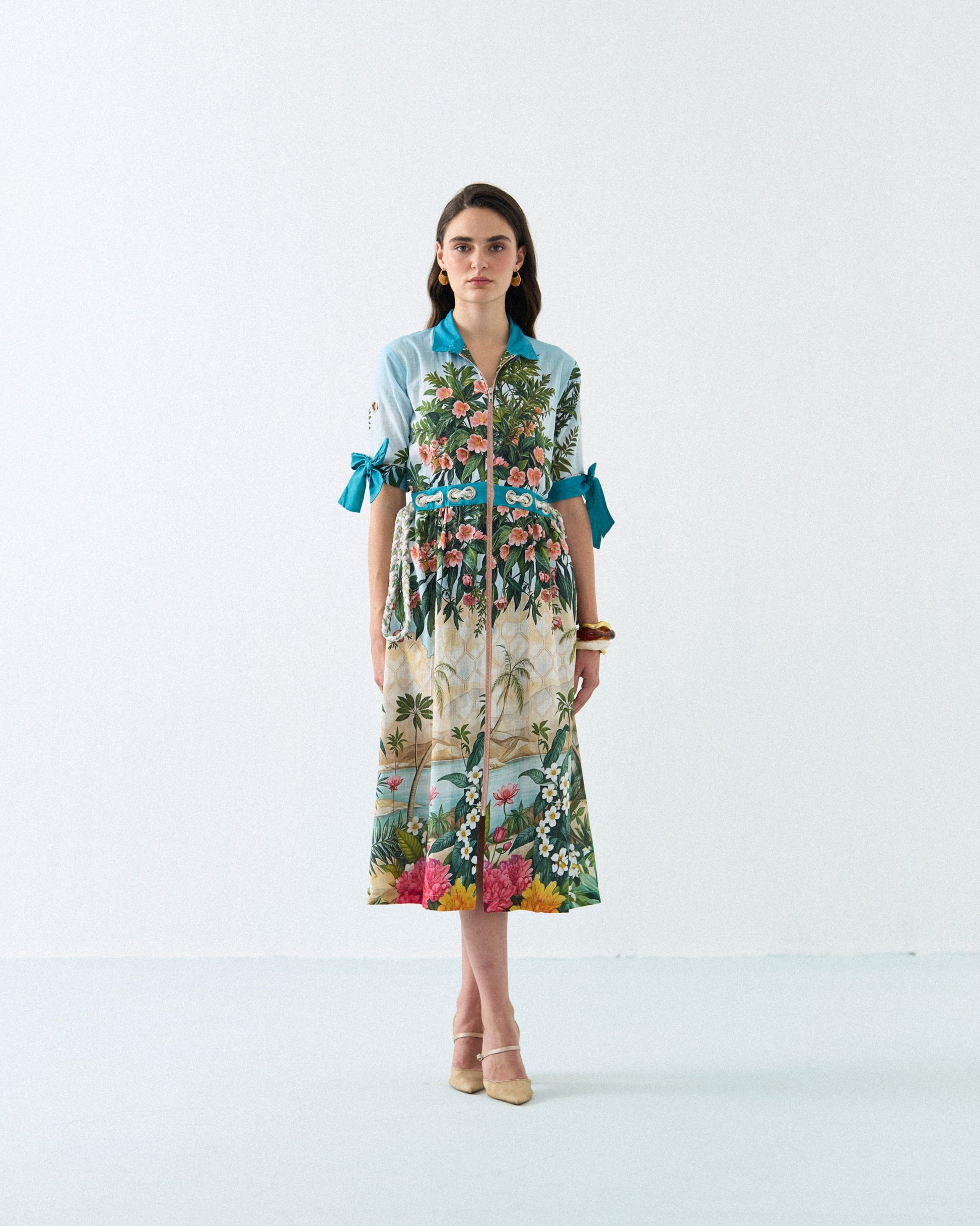 LOTUS BLOOM ZIP DRESS Label By Mohita