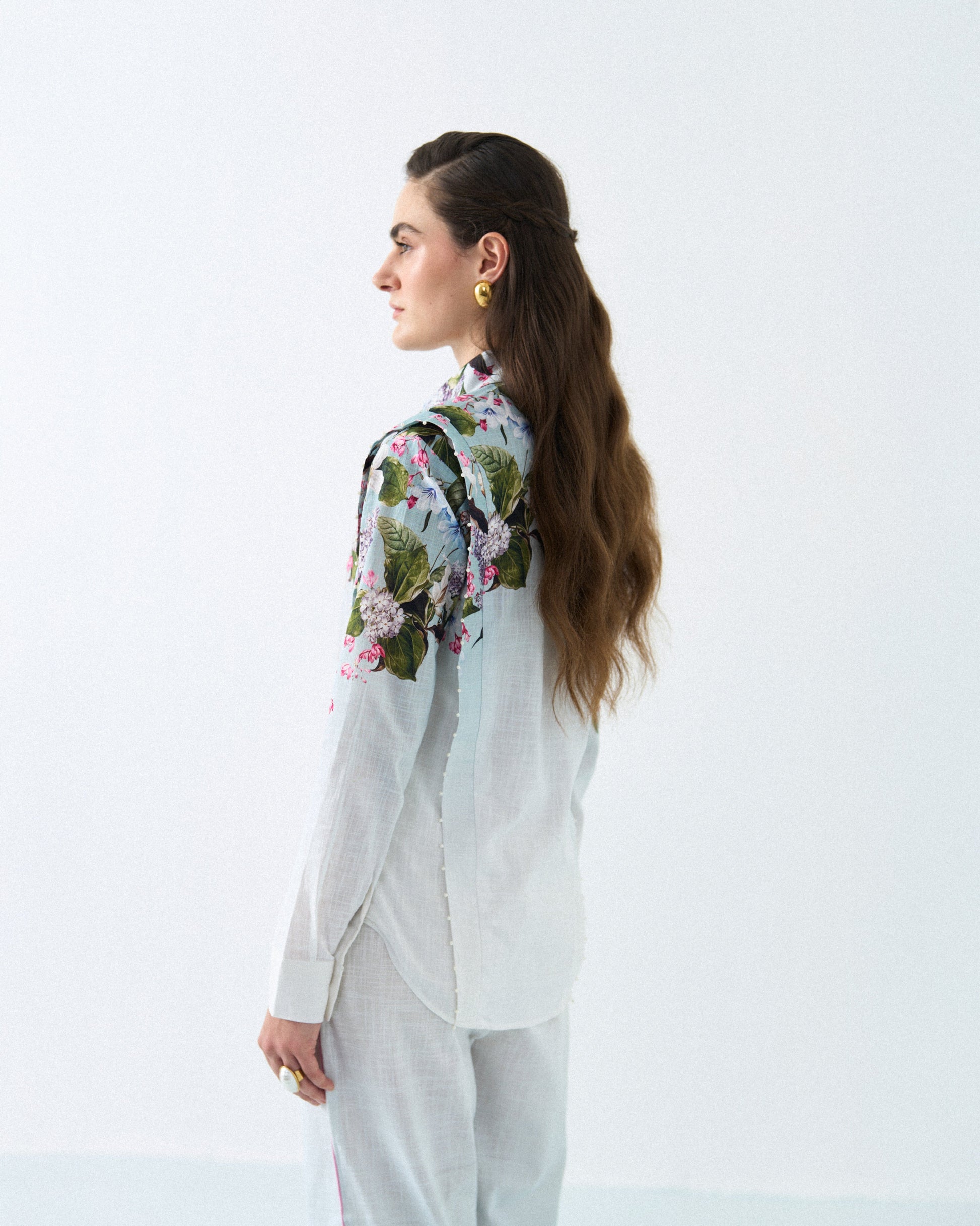 SKY BLOSSOM ELEGANCE SHIRT Label By Mohita