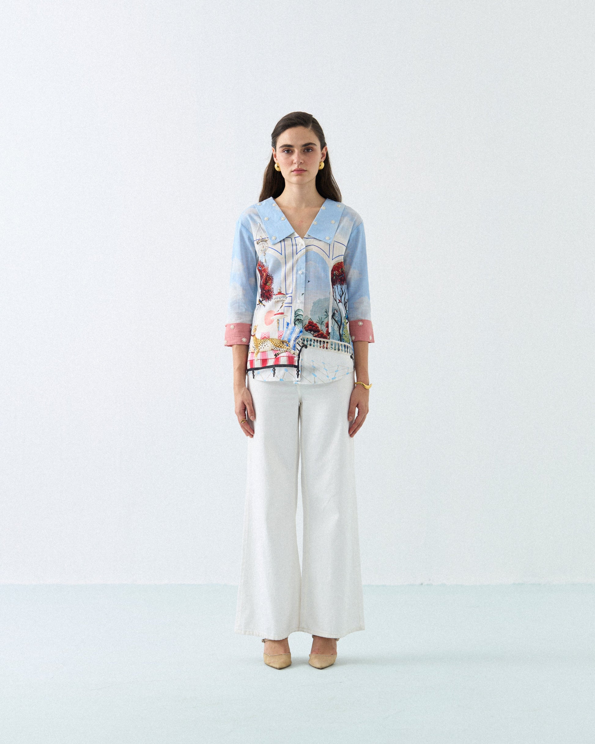 CHEETAH LOUNGE SHIRT Label By Mohita