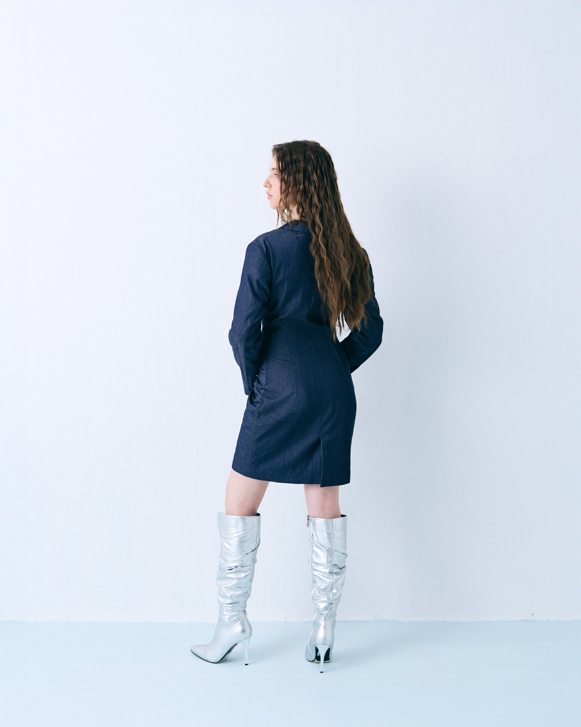 Structured halter midi dress Label By Mohita