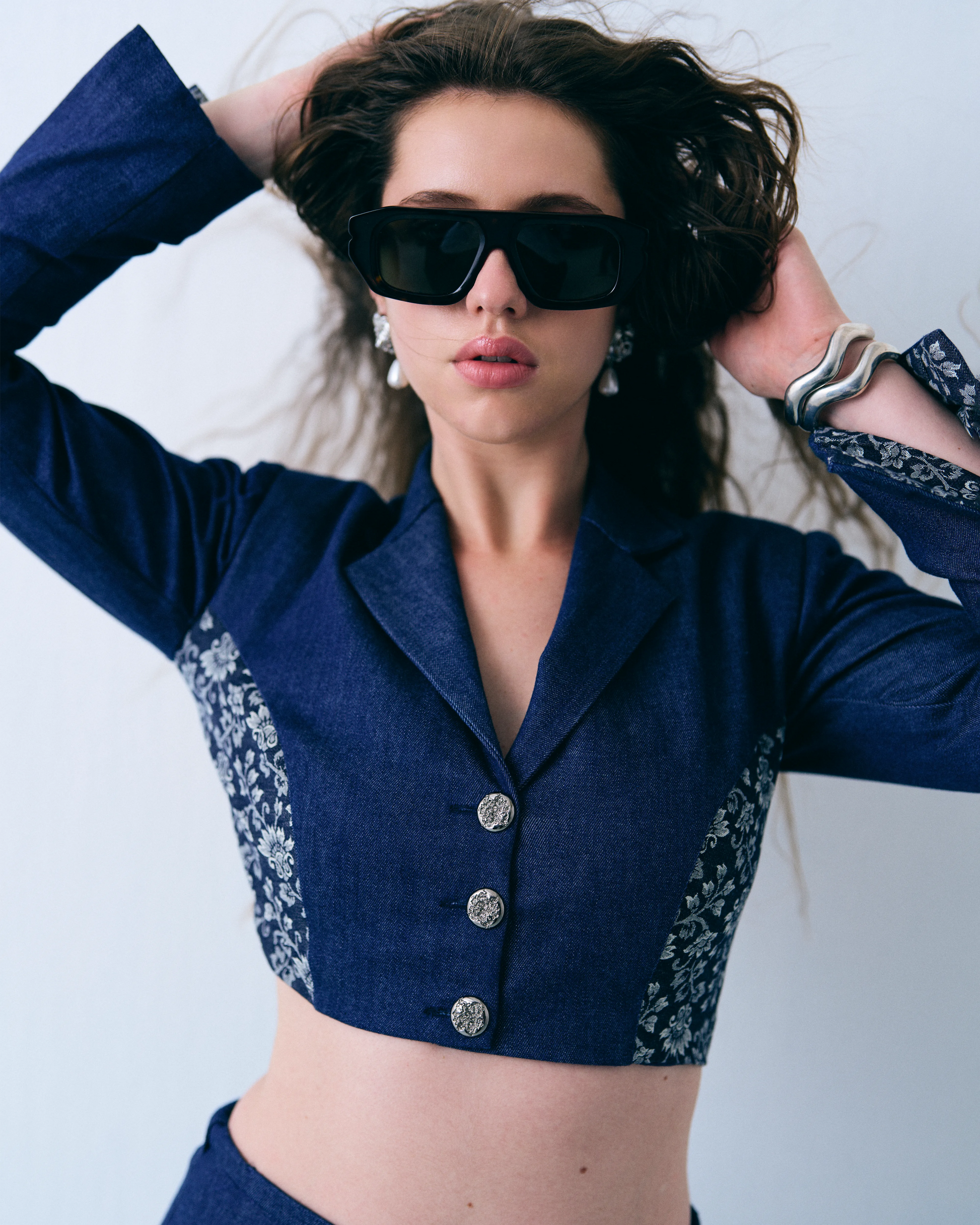 Tailored short blazer and skirt set Label By Mohita