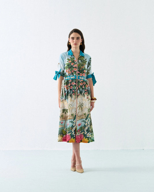 LOTUS BLOOM ZIP DRESS Label By Mohita