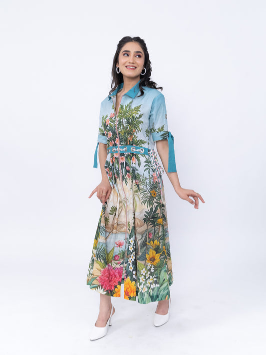 LOTUS BLOOM ZIP DRESS Label By Mohita