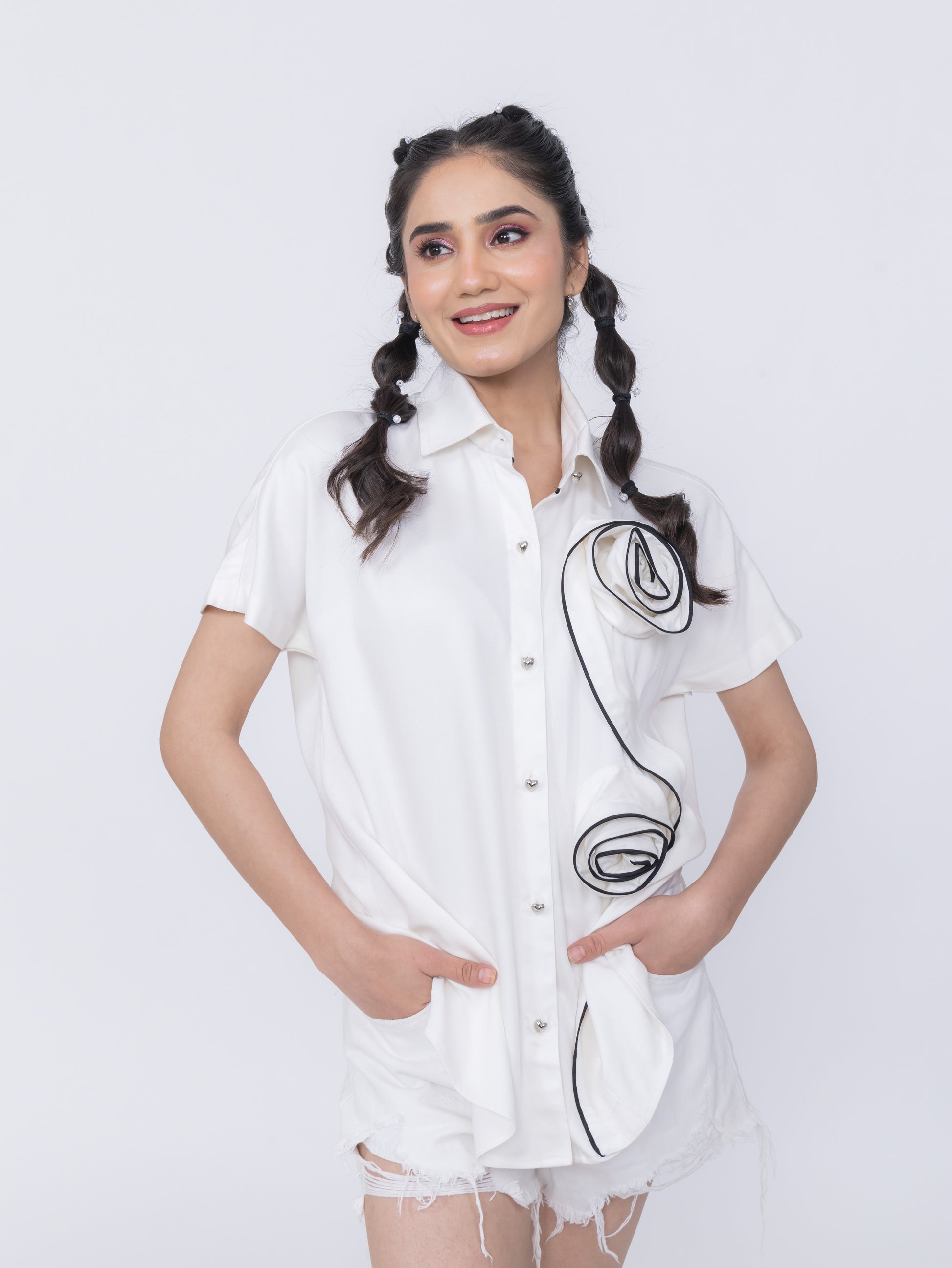 TWIST & BLOSSOM SHIRT - Label By Mohita