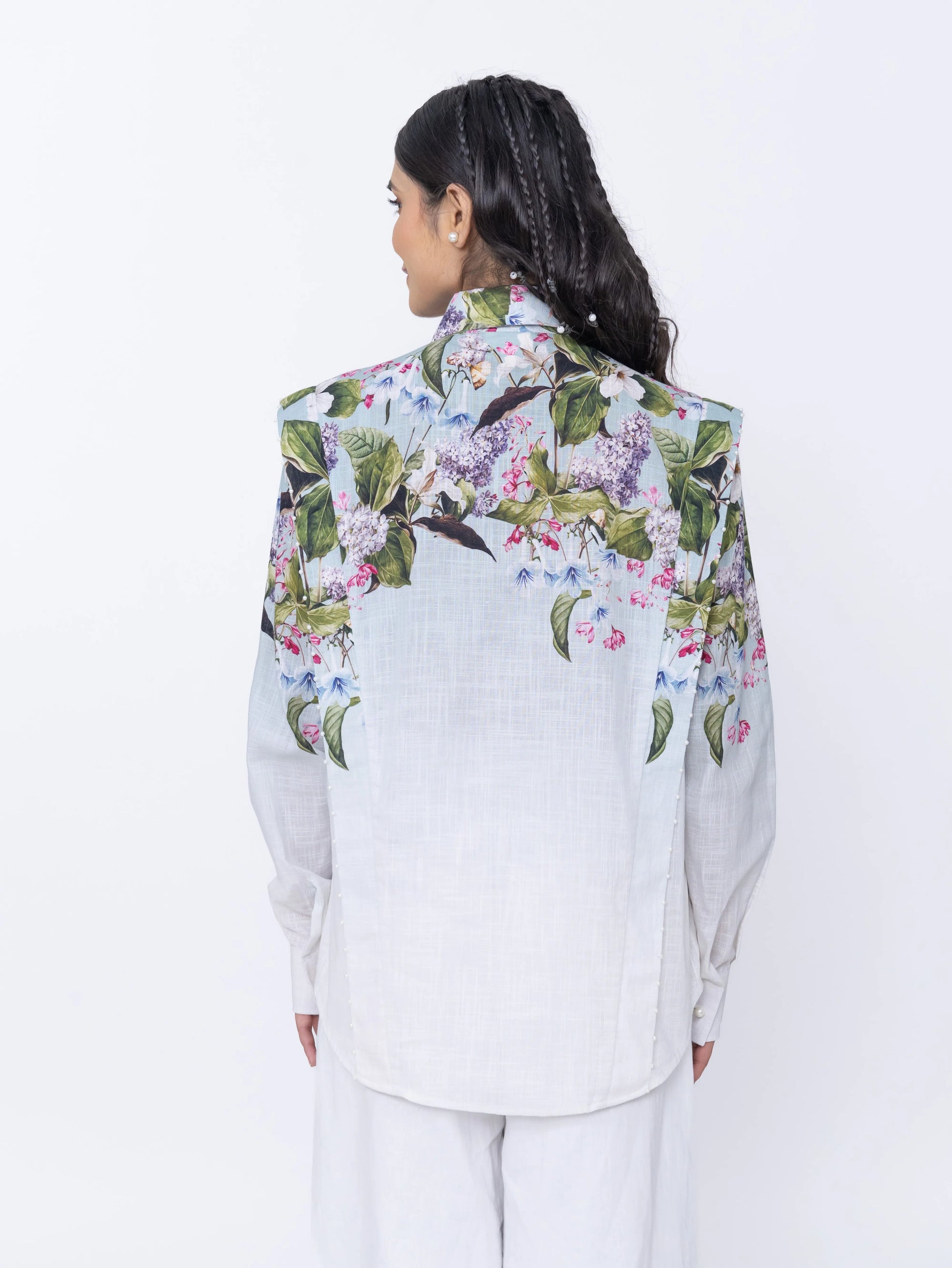 SKY BLOSSOM ELEGANCE SHIRT Label By Mohita