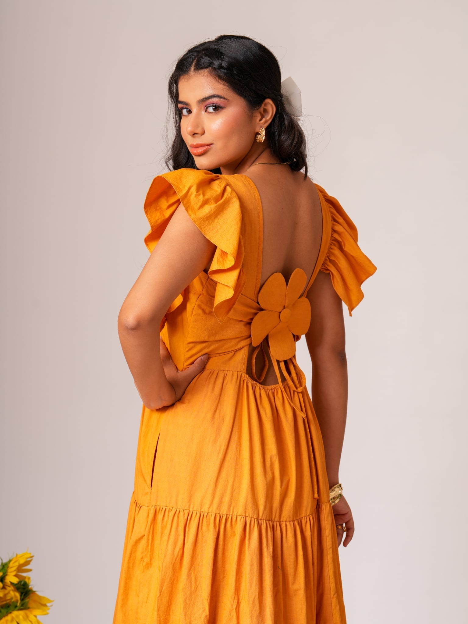 Ruffle Maxi Dress Label By Mohita