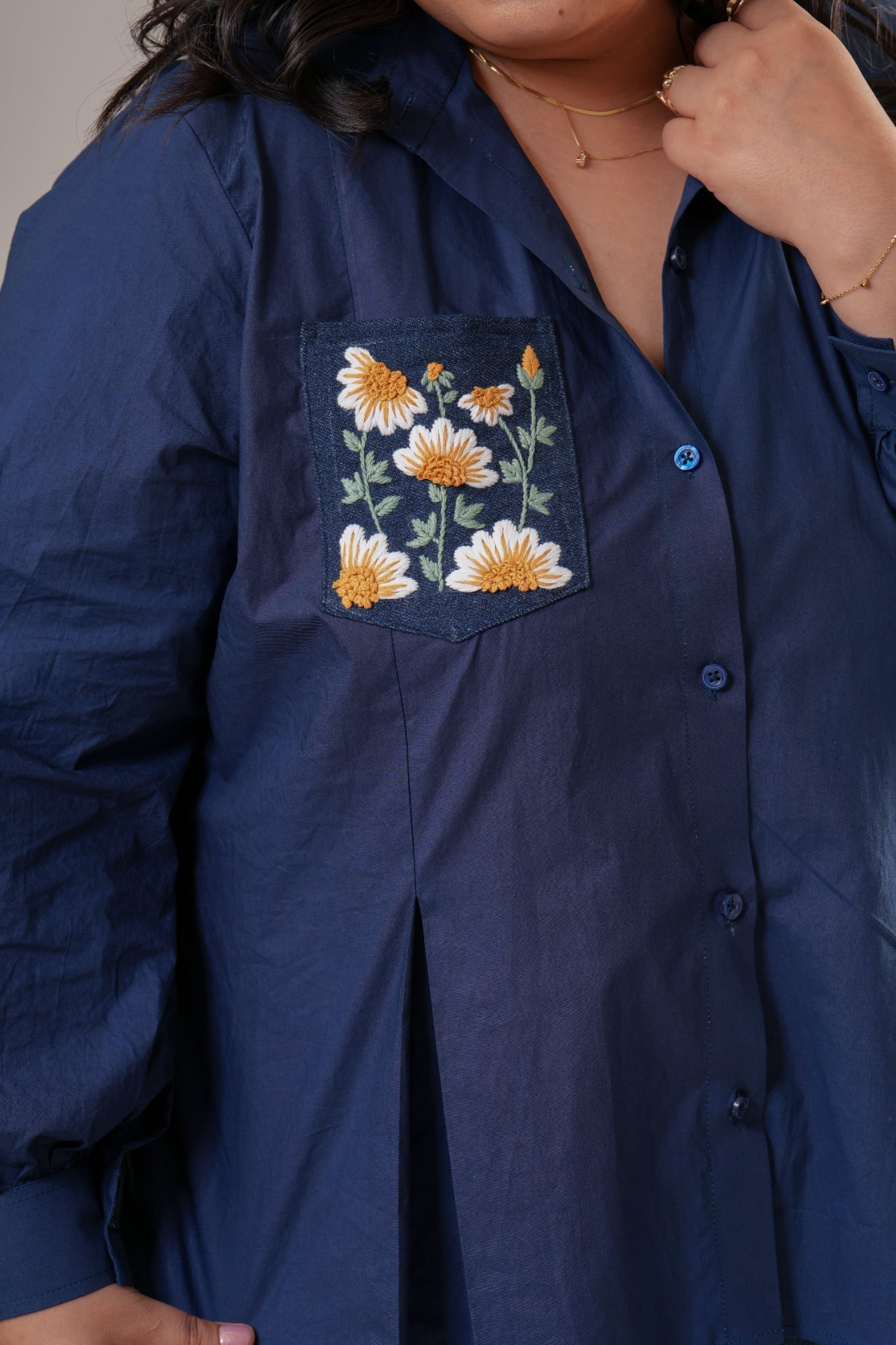 Playful Embroidered shirt Label By Mohita