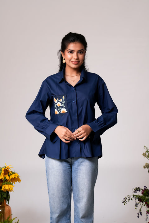 Playful Embroidered shirt Label By Mohita