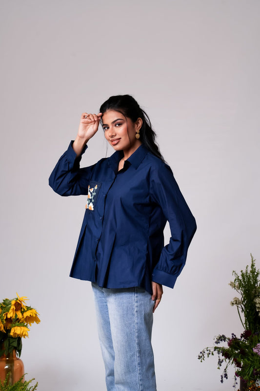 Playful Embroidered shirt Label By Mohita