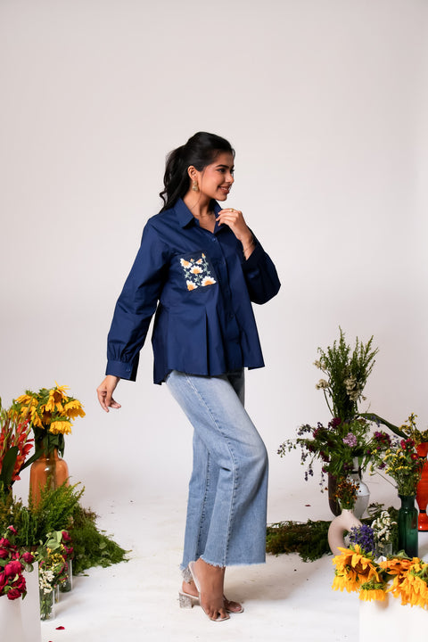 Playful Embroidered shirt Label By Mohita