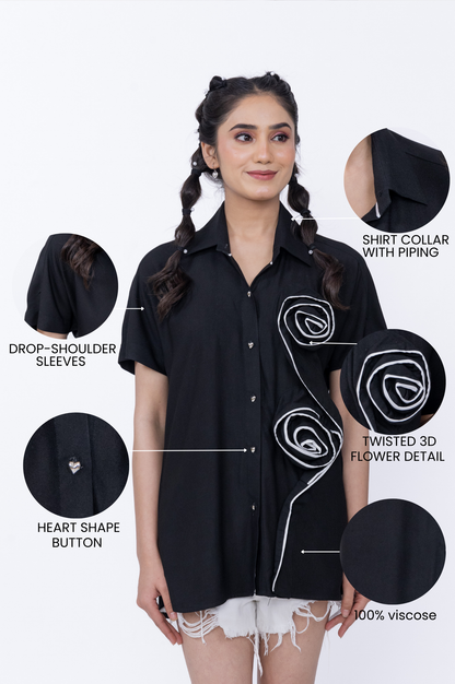 TWIST & BLOSSOM SHIRT
