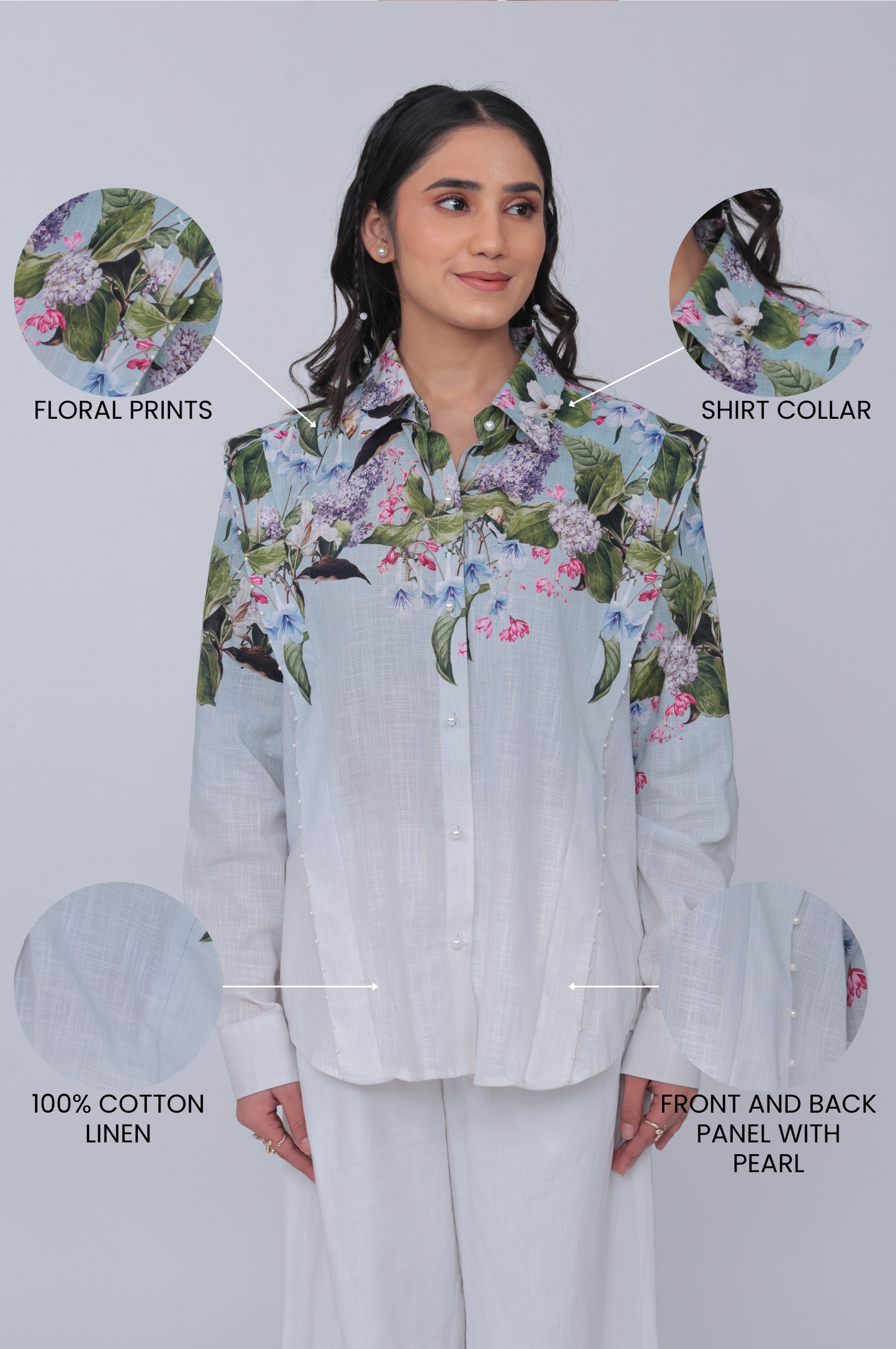 SKY BLOSSOM ELEGANCE SHIRT