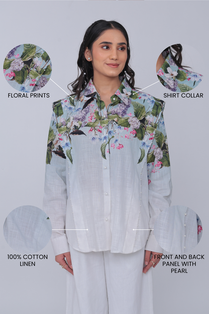 SKY BLOSSOM ELEGANCE SHIRT