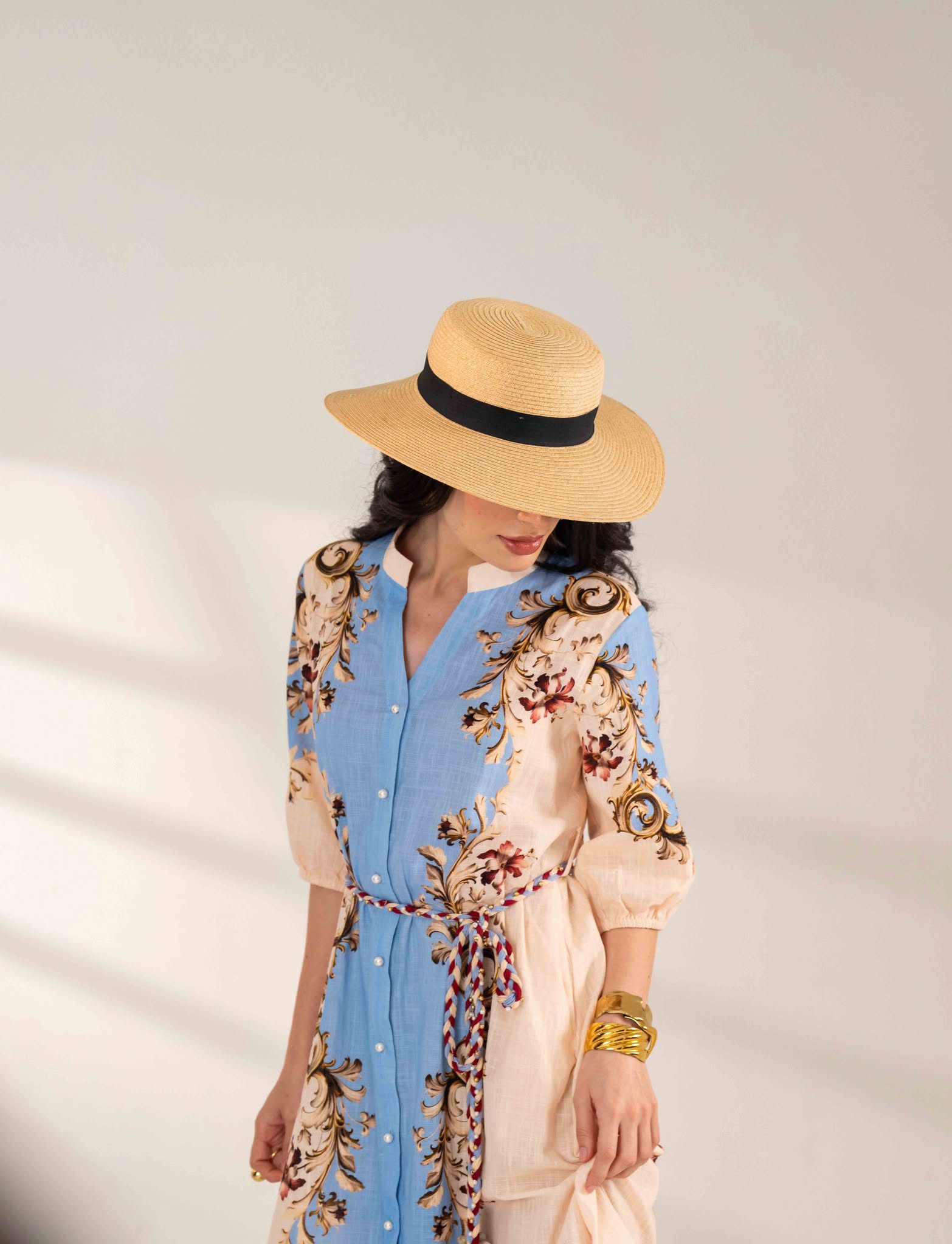 SOFT BLUE TIE DRESS Label By Mohita