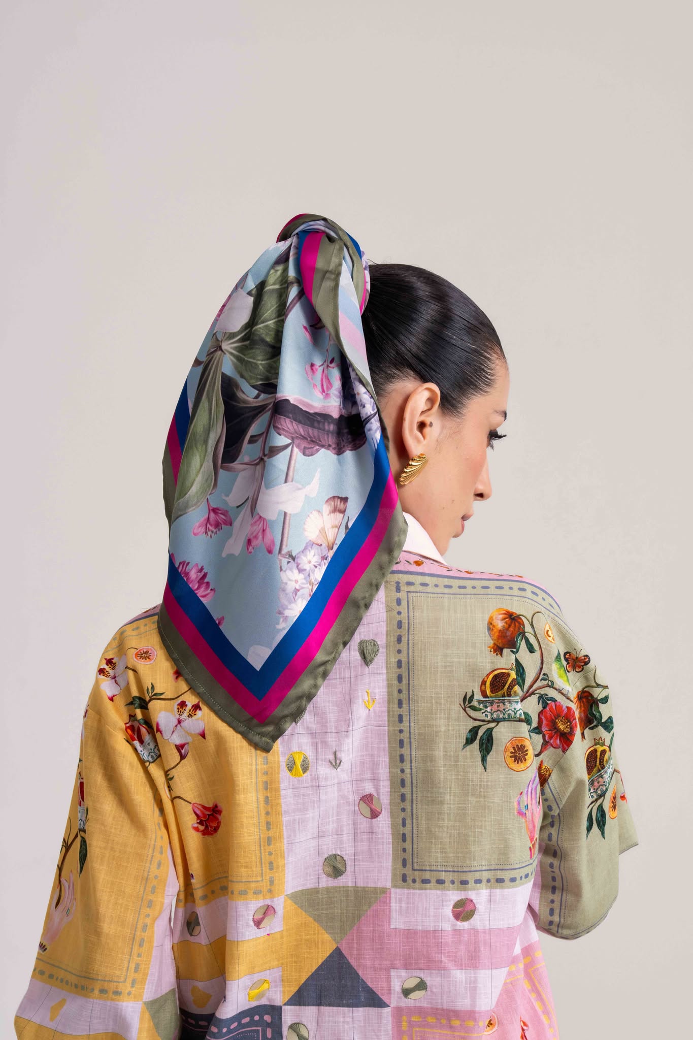 SKY BLOOSOM SCRAF Label By Mohita