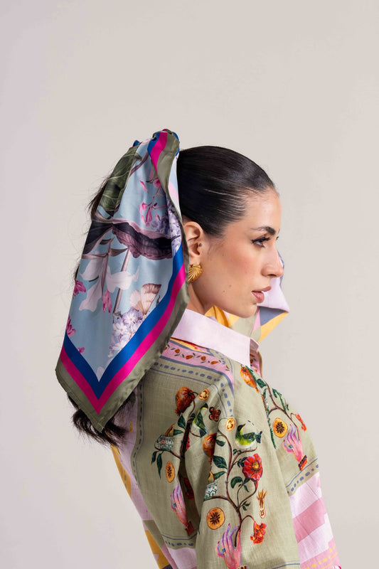 SKY BLOOSOM SCRAF Label By Mohita