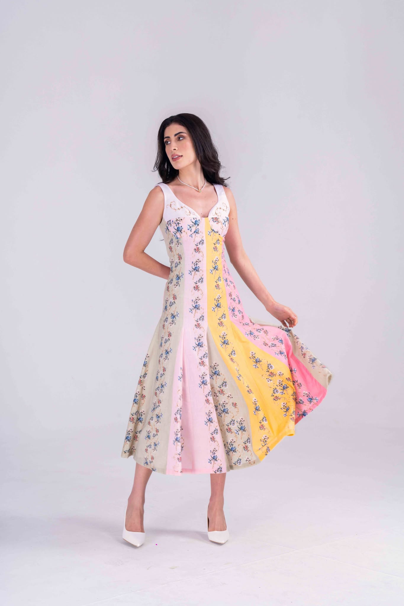 SUNLIT PANEL DRESS Label By Mohita