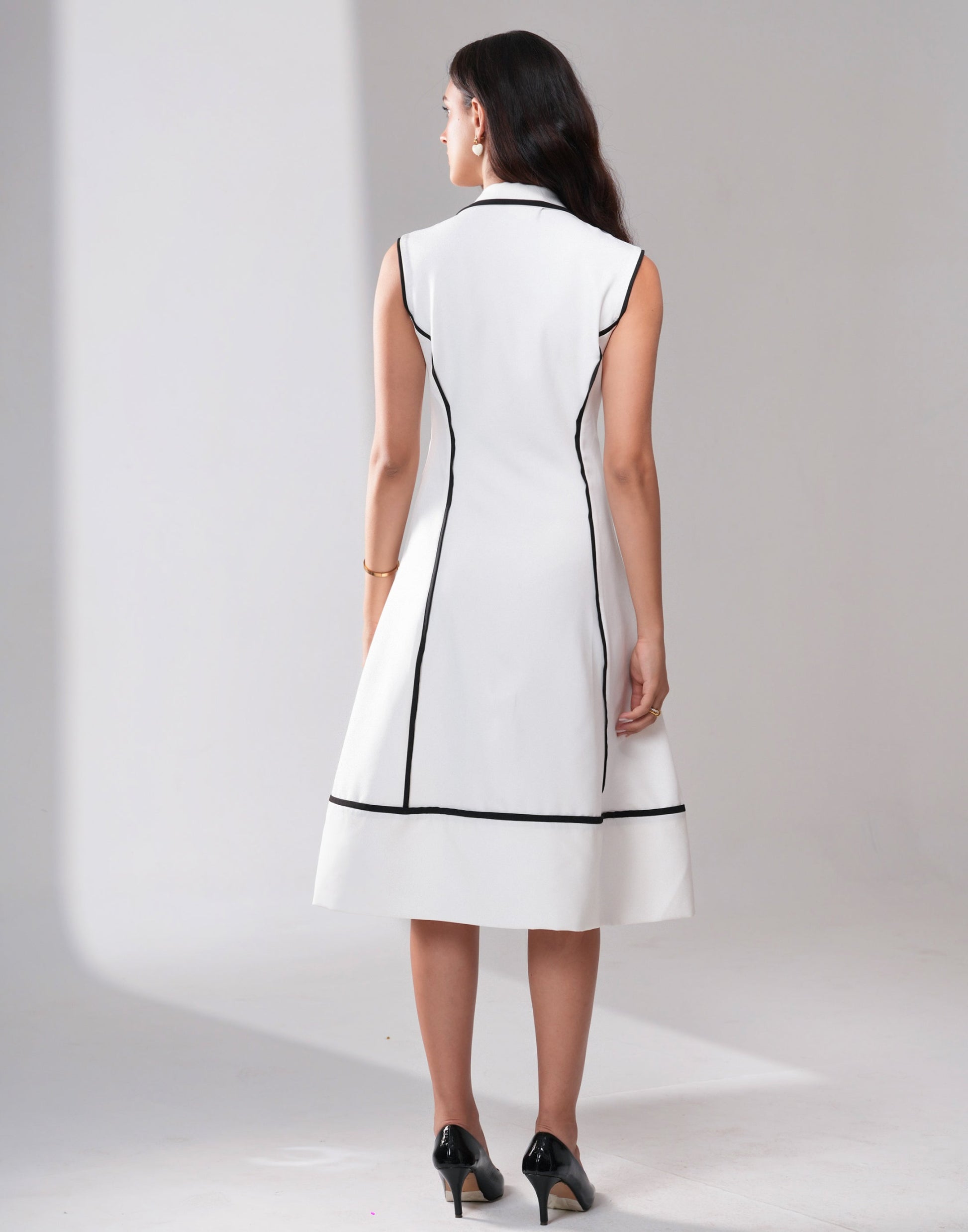 Powerline A-Line Midi Dress