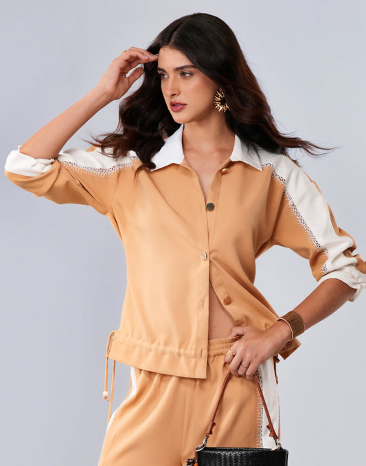 SAND STITCH CORDSET Label By Mohita