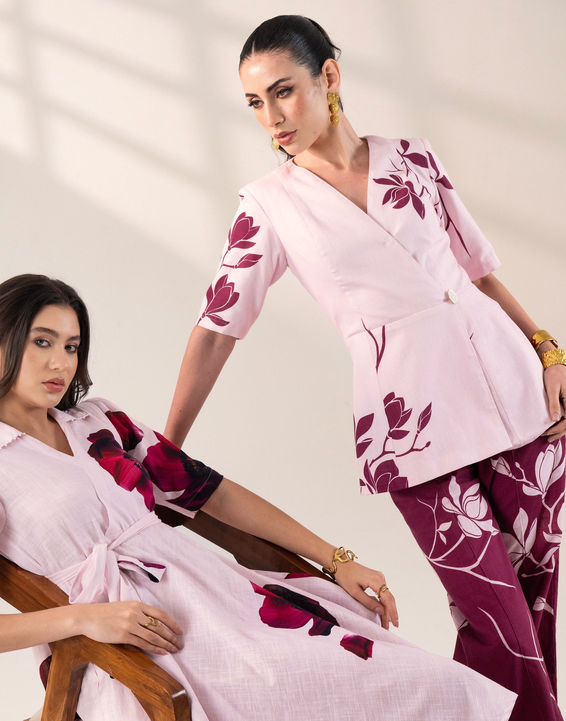 BLUSH PINK CO-ORD SET Label By Mohita